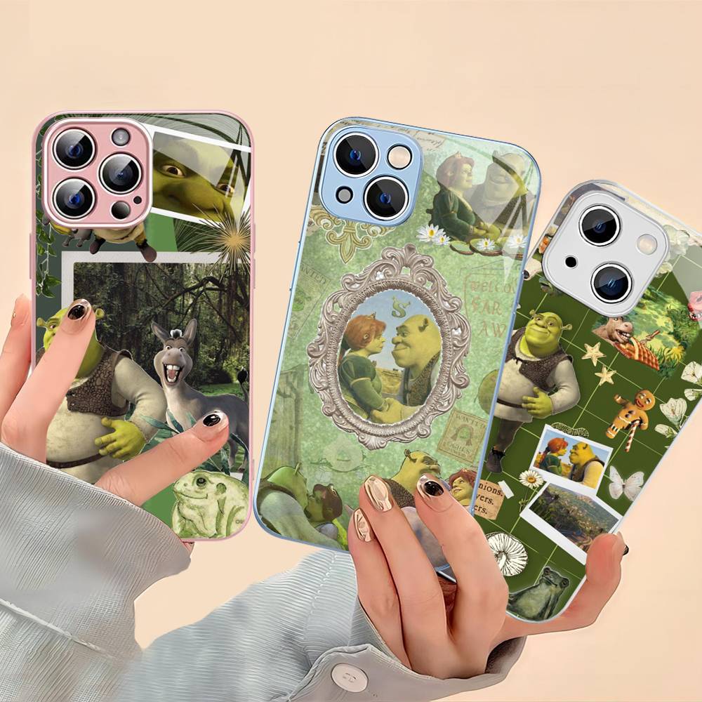 Classic Movie S-Shrek For IPhone 14 13 12 Mini 11 Pro XS Max X XR 14 Plus Tempered Glass Cover