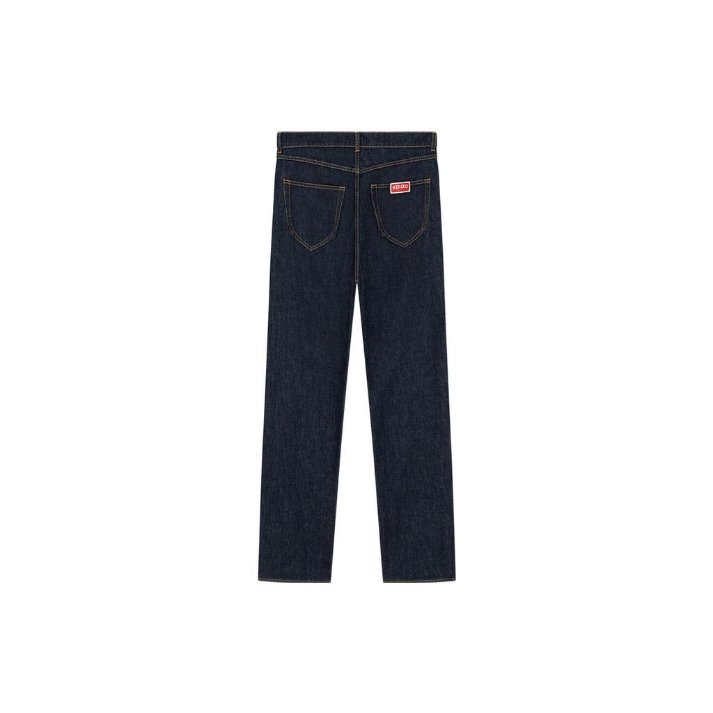 KENZO Asagao Straight Leg Jeans FD55DP3316B1-DM
