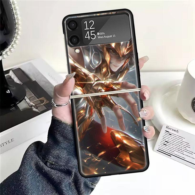 Saint Seiya Coole Hüllen Für Samsung Galaxy Z Flip 4 5 6 7 3 Z Flip7 Flip6 Flip4 Flip5 Flip3 5G Hart Stoßfest Fundas Hülle