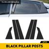 6* Window Door Trim Carbon Fiber Pillar Posts For 2016- Honda Civic Black