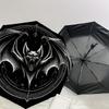 1pc Bat Symbol Tattoo Design Umbrella with Plastic Handle,Suitable for All Seasons Home Travel Outdoor UmbrellaDD1719