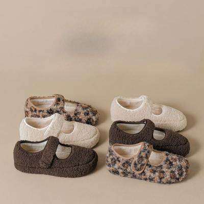 Anti-slip Insole Height-increasing Shoes for Women, Single Shoes with Fleece Cotton