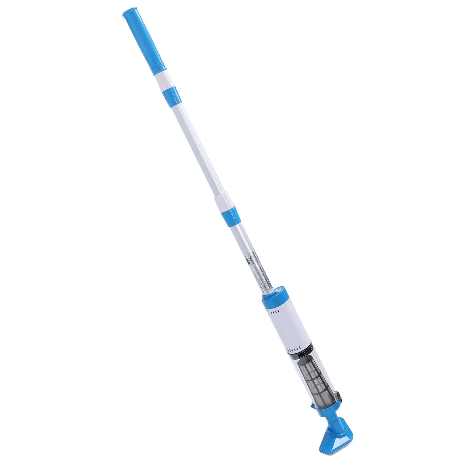 Aspirateur de piscine portatif 3 en 1 sans fil, rechargeable, étanche IPX7, autonomie de 1,5 h, avec 3 têtes de rechange pour les débris de sable
