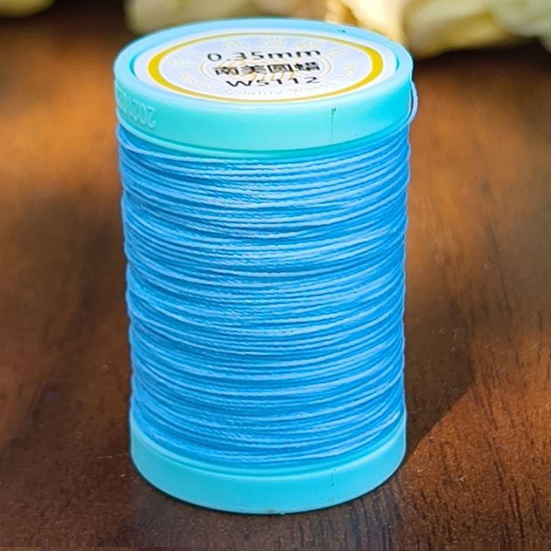 

3-прядная 6-прядная южноамериканская вощеная нить ручного плетения шнур материал для DIY 0,35 0,5 мм чрезвычайно тонкая плетеная вощеная нить для ремешка, браслета