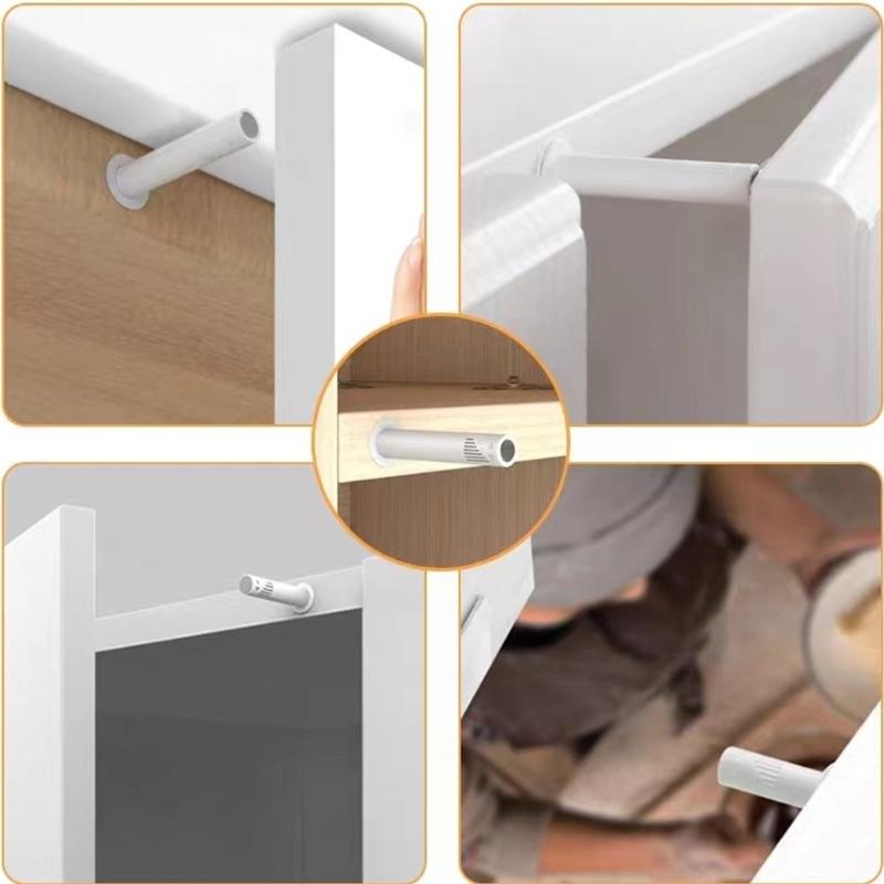 12pcs Magnetic Push Release Cabinet Latches Strong Spring Action For Smooth Touches Open Close Drawer Door