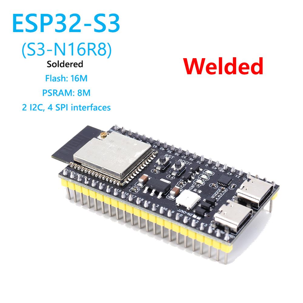 

ESP32 S3 Двостороння плата розробки Type-C Плата розширення WiFi 2,4 ГГц Модуль WiFi BT для Arduino 8 МБ PSRAM 16 МБ FLASH N16R8 44 контакти