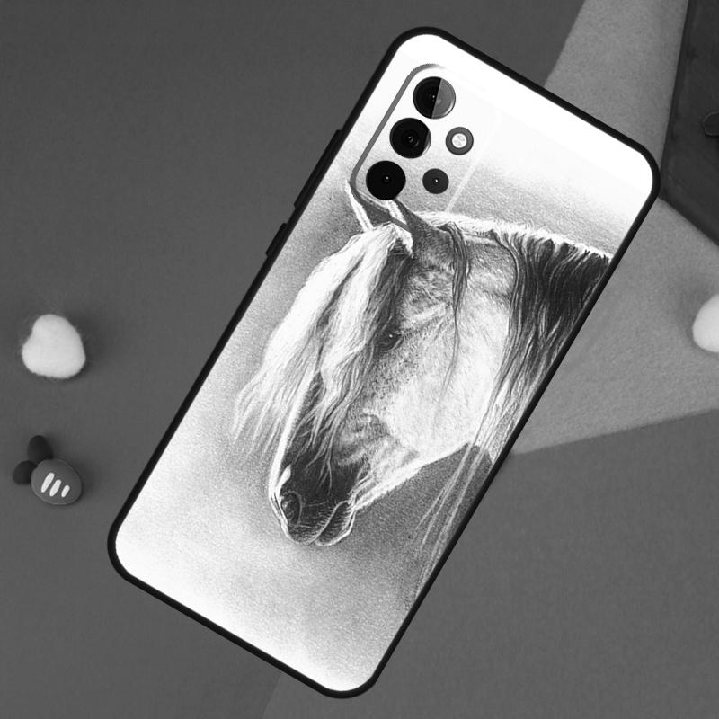 

Horse Sketch Case For Samsung Galaxy A55 A35 A32 A12 A22 A52 A06 A54 A34 A14 A56 A36 A26 A16 A13 A53 A15 Samsung A26