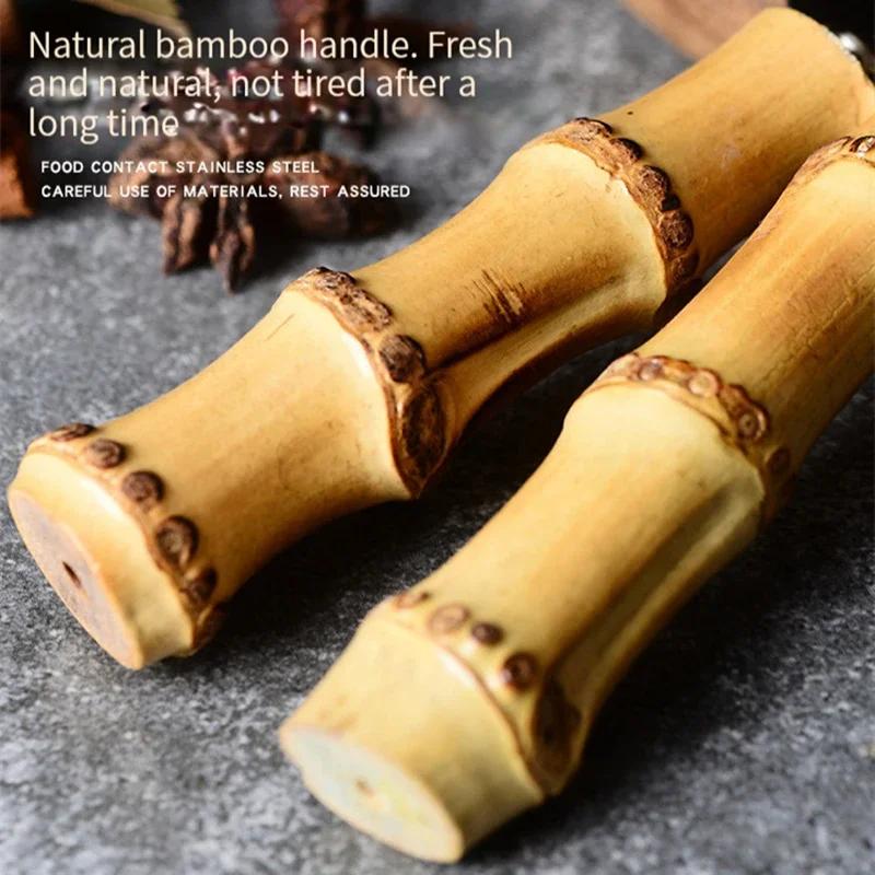 Bamboo Cheese Knives Set Cheese Cutlery Steel Stainless Cheese Slicer Cutter Mini Knife,Butter Knife,Spatula& ForK