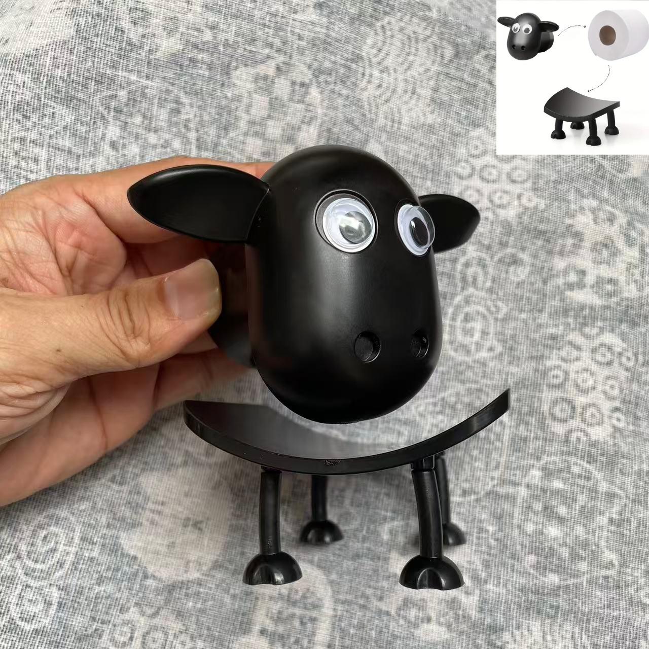 

Cute Raccoon Toilet Paper Holder Playful Bathroom Decor With Trash Can Lid Cover Unique Gift Idea Funny Home Accessory