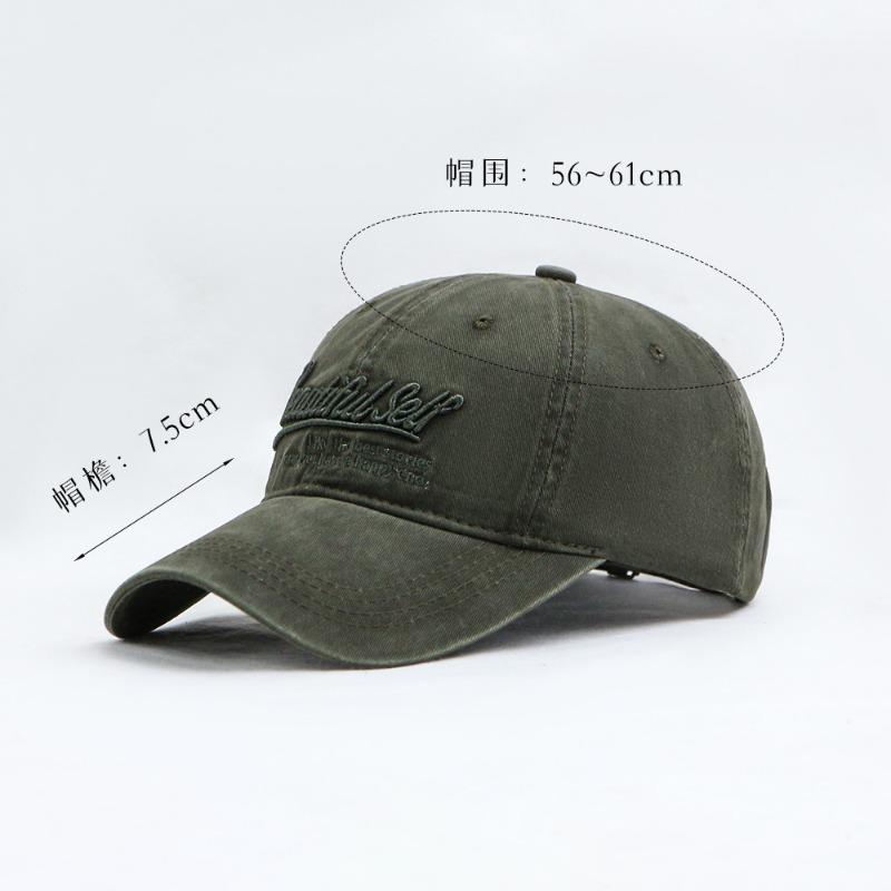 New Cotton Soft Top Cap Men's and Women's Three-dimensional Embroidery Simple Casual Travel Baseball Cap