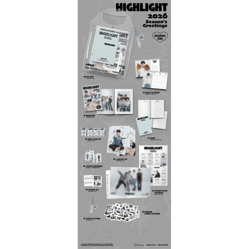 [Pre-order] HIGHLIGHT - 2026 Seasons Greetings (GRAPHIC SIDE Ver.)