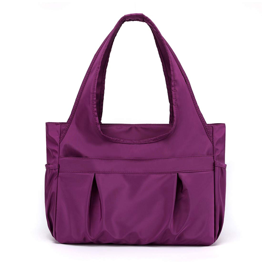 

Yanaier Nylon Diaper Tote Gym Bag, Crossbody Bag for Women, Large Capacity, Lightweight, Waterproof, Multifunctional, Popular, Stylish, Purple