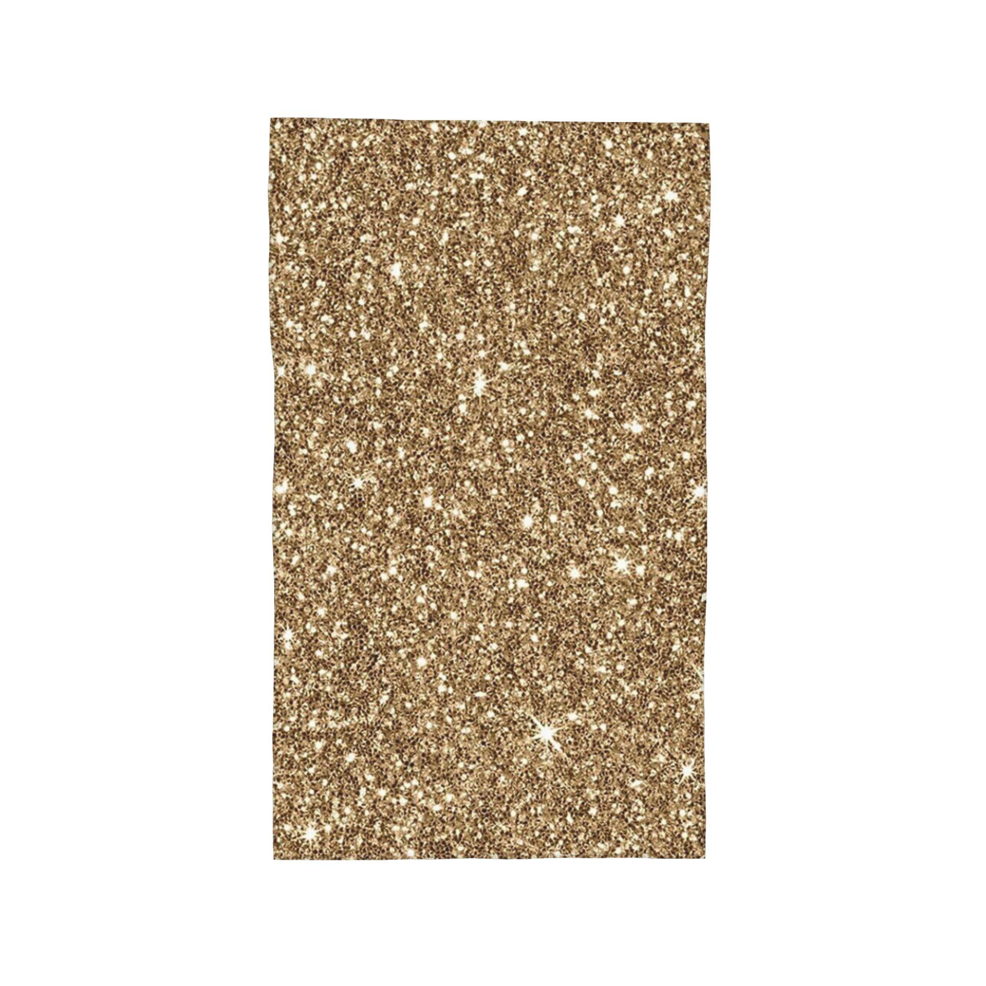 

Gold Glitter printing Soft Face Towel Quick Dry Pool Bath Cotton Towels Absorbent Quick W30*H60(CM)