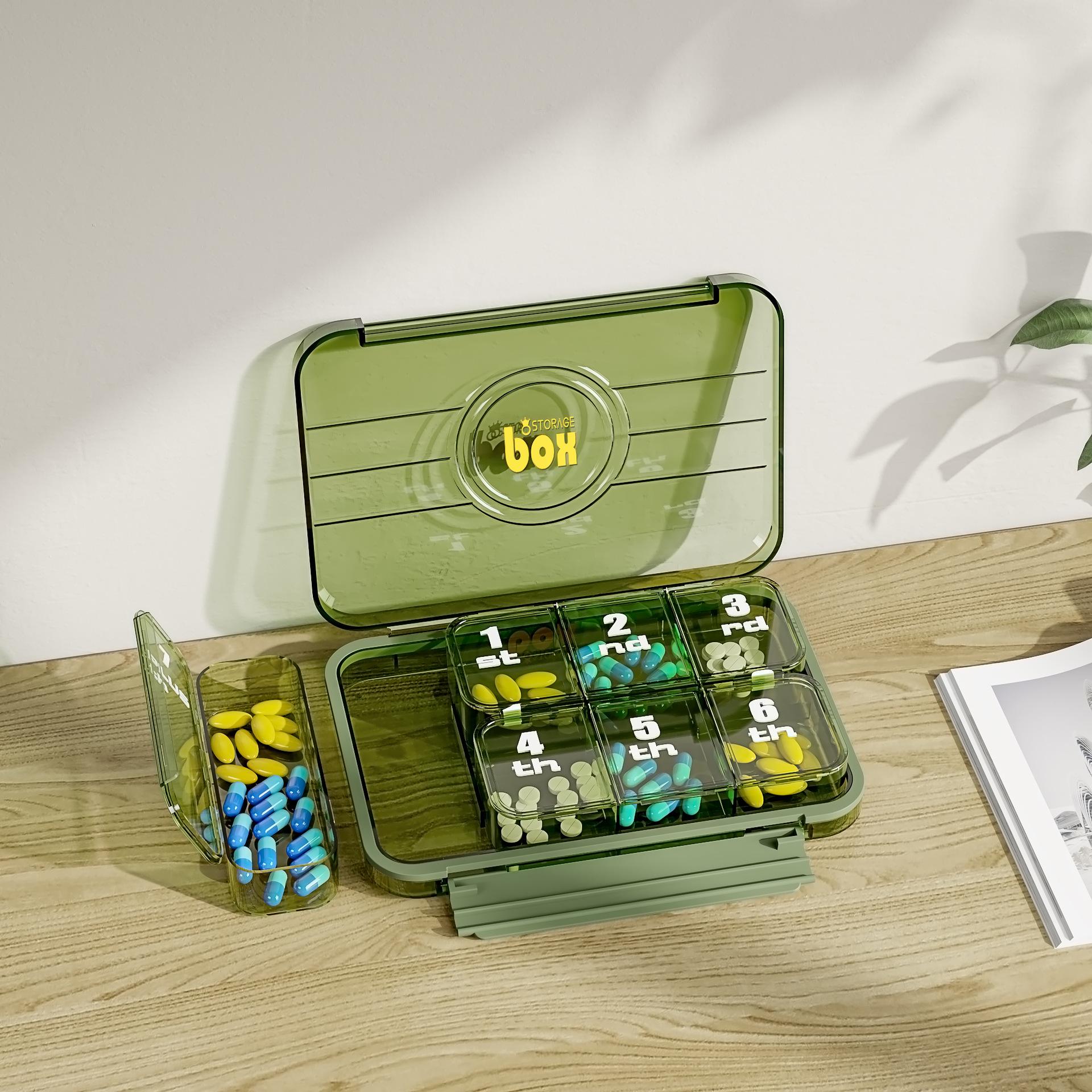 

Трехслойный еженедельный органайзер для таблеток с 21 отделением большой вместимости