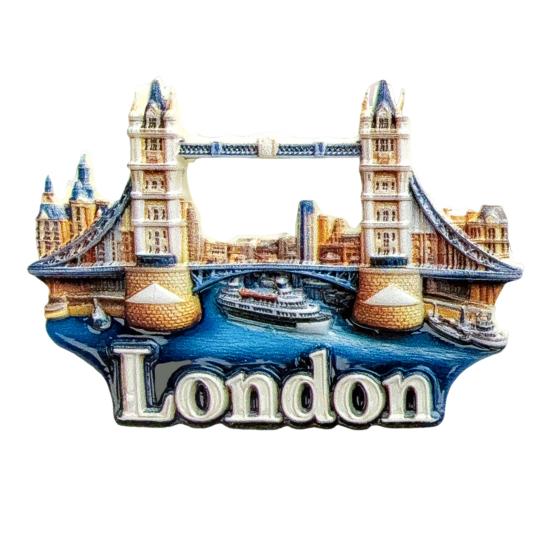 

3D Лондонский мост Магнит на холодильник Домашний офис Кухня Шкафчик Холодильник Река Темза Магнитное украшение Орнамент Сувенир Подарок A