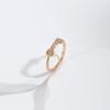 Kinel Modern Trendy Rose Gold Color Rings For Women With Zircon
