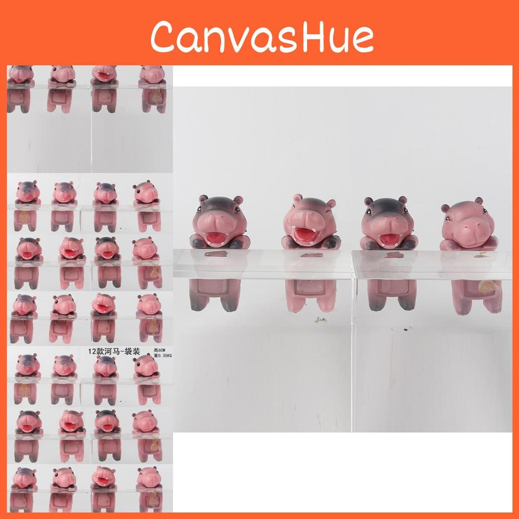Adorable And Colorful Hippo Model Toy Blind Box Figurines For Cars And Gifts