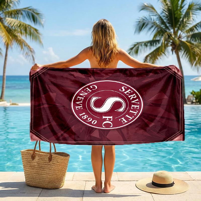 Servette FC stampa Asciugamano da Spiaggia Quick Dry Microfibra Assorbente Portatile da Viaggio Asciugamano per Nuoto