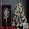 Artificial Leaves and Branches, Christmas Tree DIY Decoration Accessories, Faux for Holiday Wreaths and Centerpieces