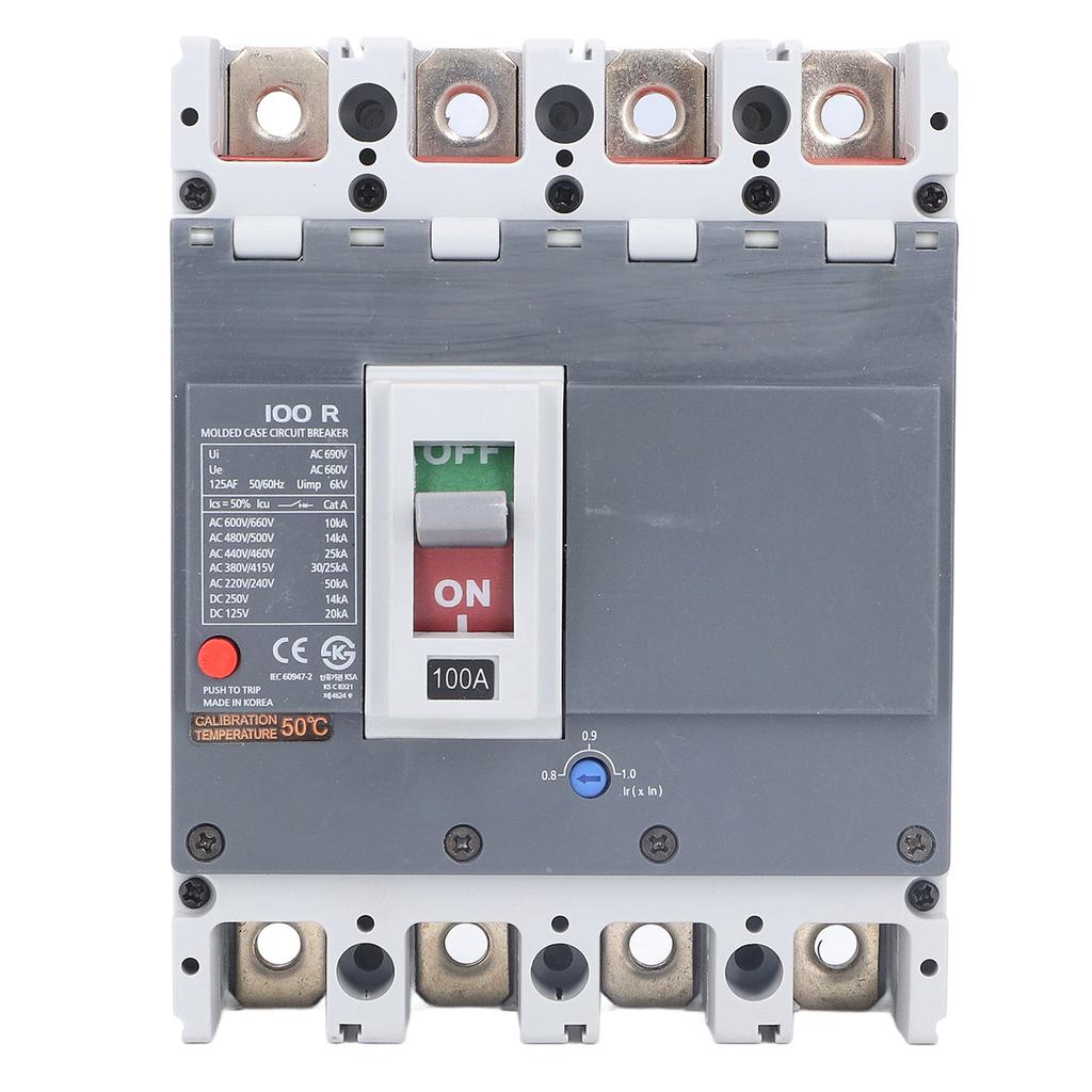 Buy 4P Circuit Breaker Battery Protection Moulded Case MCCB Circuits