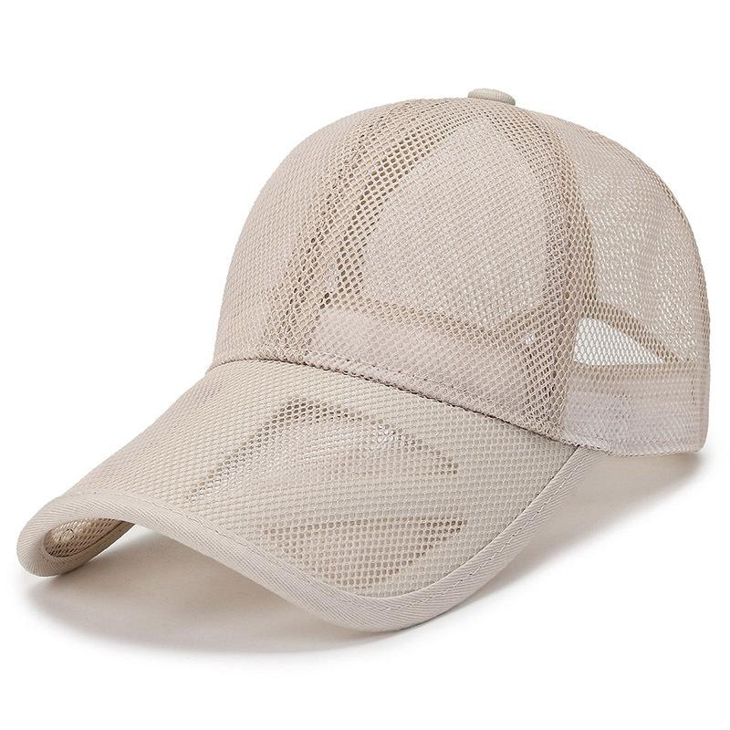 

1pc Quick Dry Openwork Sunscreen Baseball Hats for Women,Adjustable Men Women Summer Full Mesh Hats Versatile Sun Protection Cap Adjustable бежевый