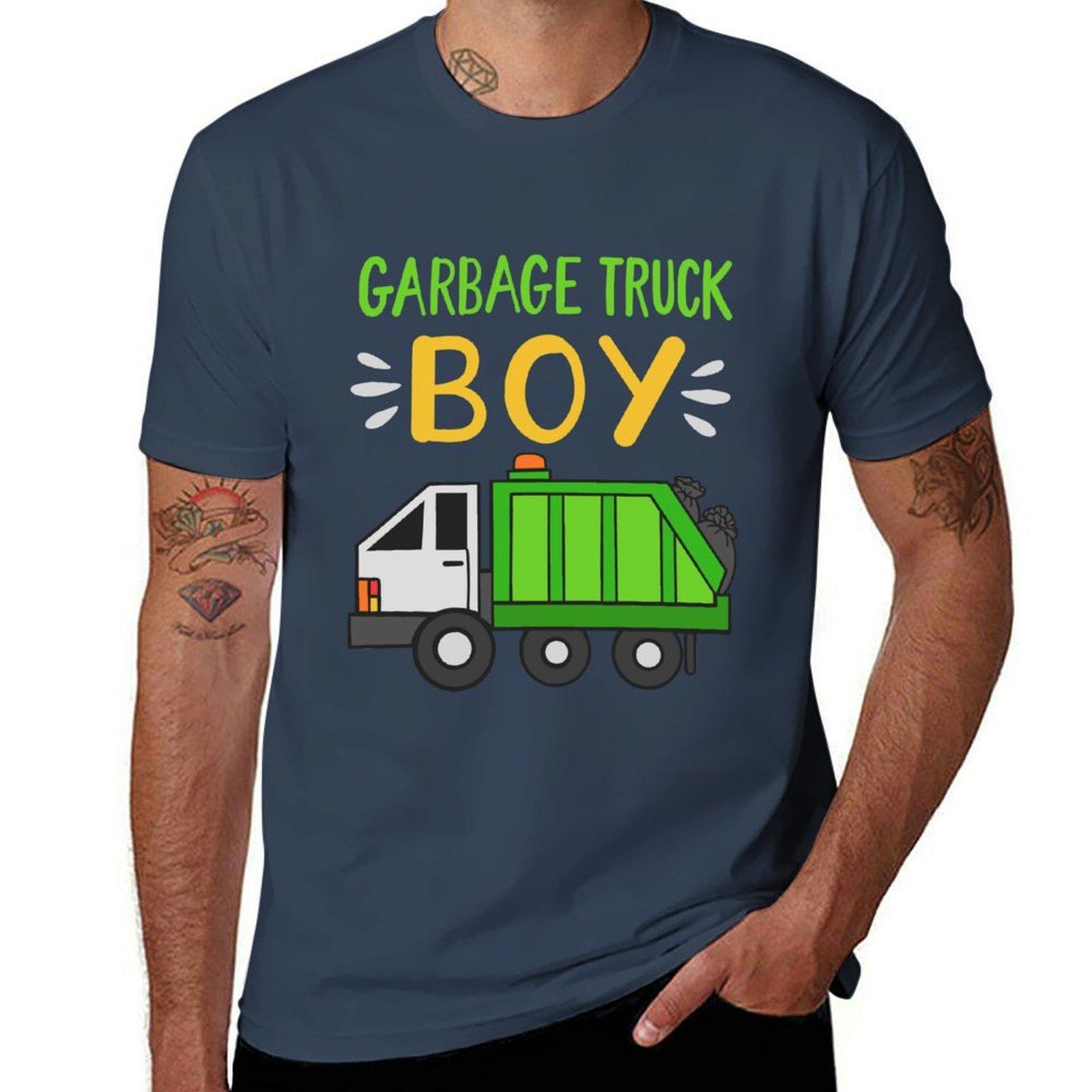 Garbage Truck Boy Tshirt Casual Work Wear Tshirt S