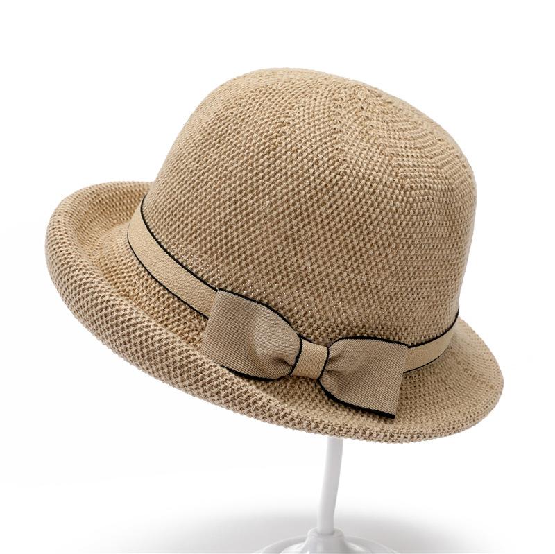 Mom Hat Middle-Aged Woman Straw Visor Summer Old Lady Top Hat Grandma Basin Hat Old Man Hat