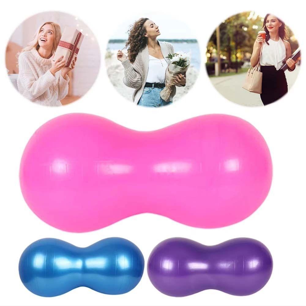 Anti-Burst Peanut Ball Thickened Yoga Fitness Ball Multi-Function Pilates Yoga Ball  Adult Fitness