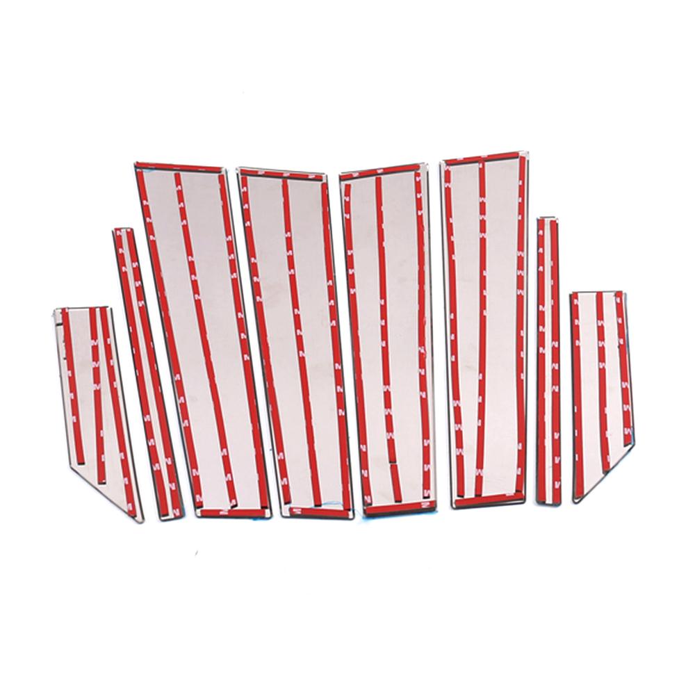 For Hyundai Creta IX25 2016-2018 Decorate Accessories Chrome Window Pillar Cover Trim Stainless Steel Center Pillars Sticker