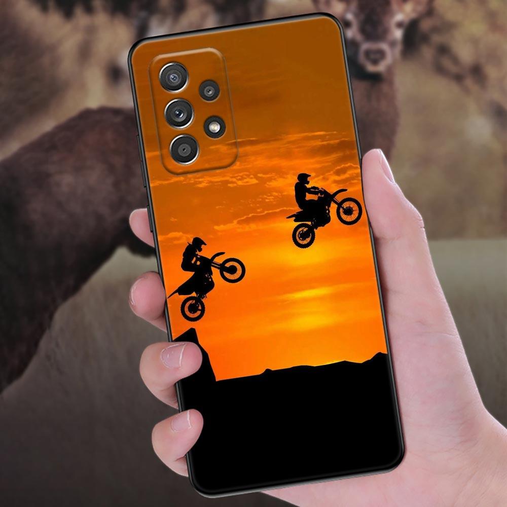 Motorbike Moto Cross Dirtbikes Phone Case For Samsung Galaxy A57 A56 A37 A55 A36 A26 A54 A52 A35 A34 A25 A17 A16 A15 A07 Cover