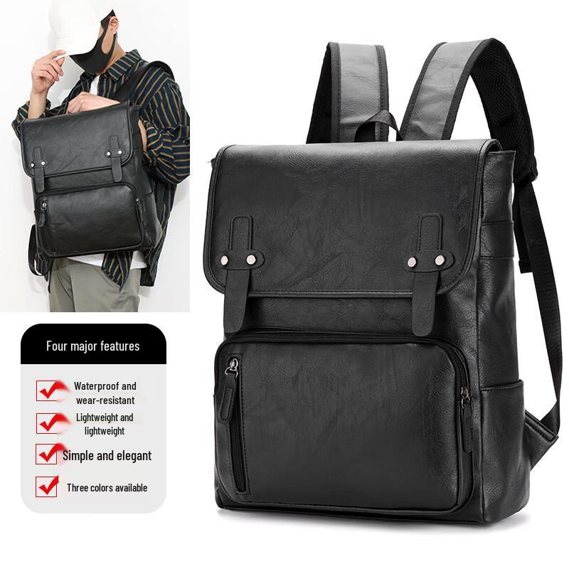 Walnut Heim Men's Vintage Soft Leather Backpack