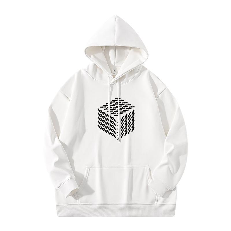 Men's American Heavyweight Stiff Hoodie - New Spring/Autumn Plus Velvet Hooded Jacket for Couples