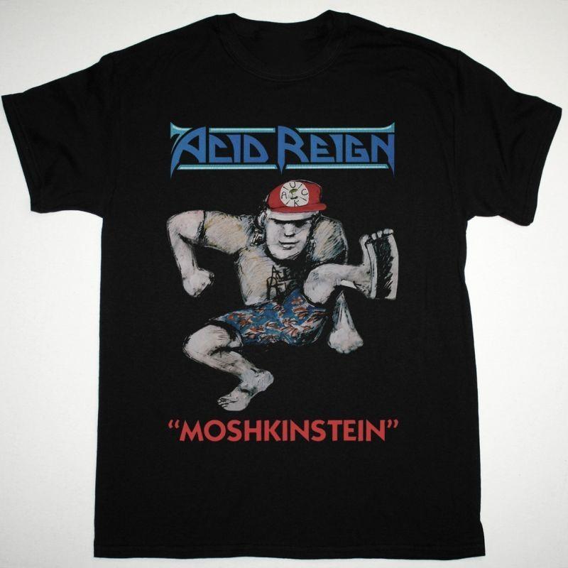 НОВЫЙ ACID REIGN MOSHKINSTEIN 1988 Тяжелый Хлопок Черная Футболка S-5XL EN770 S разноцветный