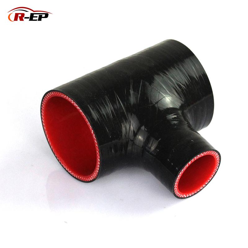 51 57 63 70 76mm T Shape Silicone Hose for BOV Coupler Adapter Air Intake Turbo Supercharger Charge Pipe Universal T-piece Tube