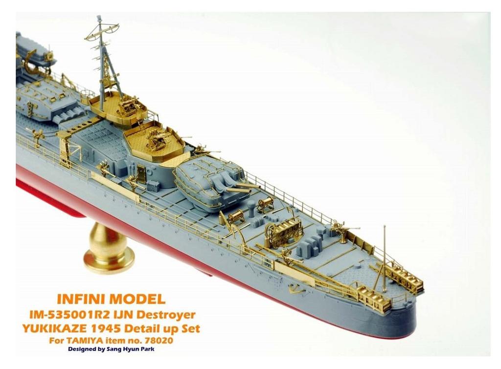 Infini Model 1/350 IM Series Japanese Navy Destroyer Yukikaze/T Company Ship Detail Up Set Plastic Model Parts IM53501R2