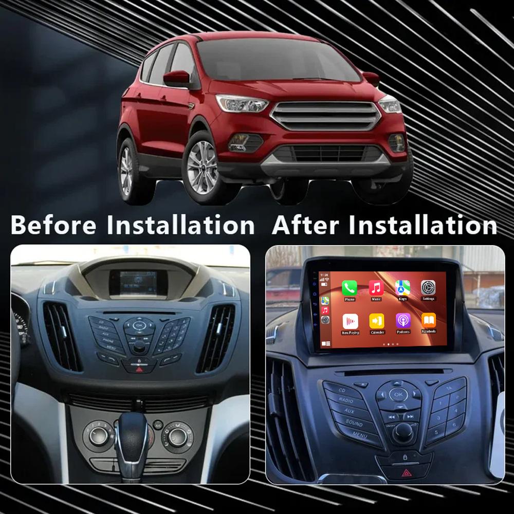 2K IPS Android Car Radio For Ford Kuga 2 Escape 3 2012 - 2019 Multimedia Video Player Navigation GPS Carplay Autoradio