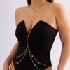 Hot Sexy Quaste Brust Kette Mode Körperschmuck für Frauen Mädchen Bohomia Sommer Strand Urlaub Bikini Dect Kreuz Bauch Taille Kette