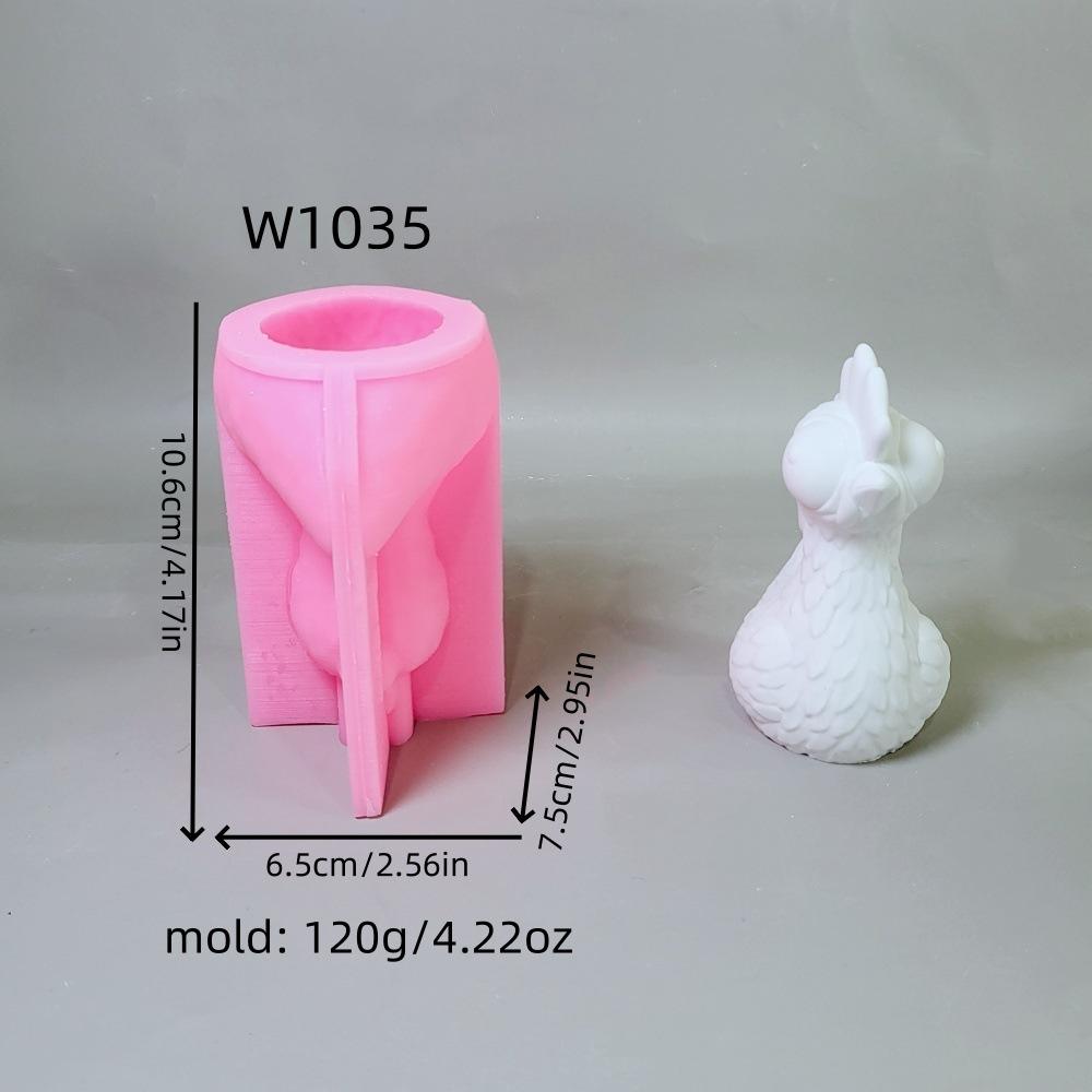 3D Cute Sheep Candle Silicone Mold Lamb DIY Aromatherapy Candle Gypsum Clay Resin Mold Goat Soap Mold Home Decoration Gifts