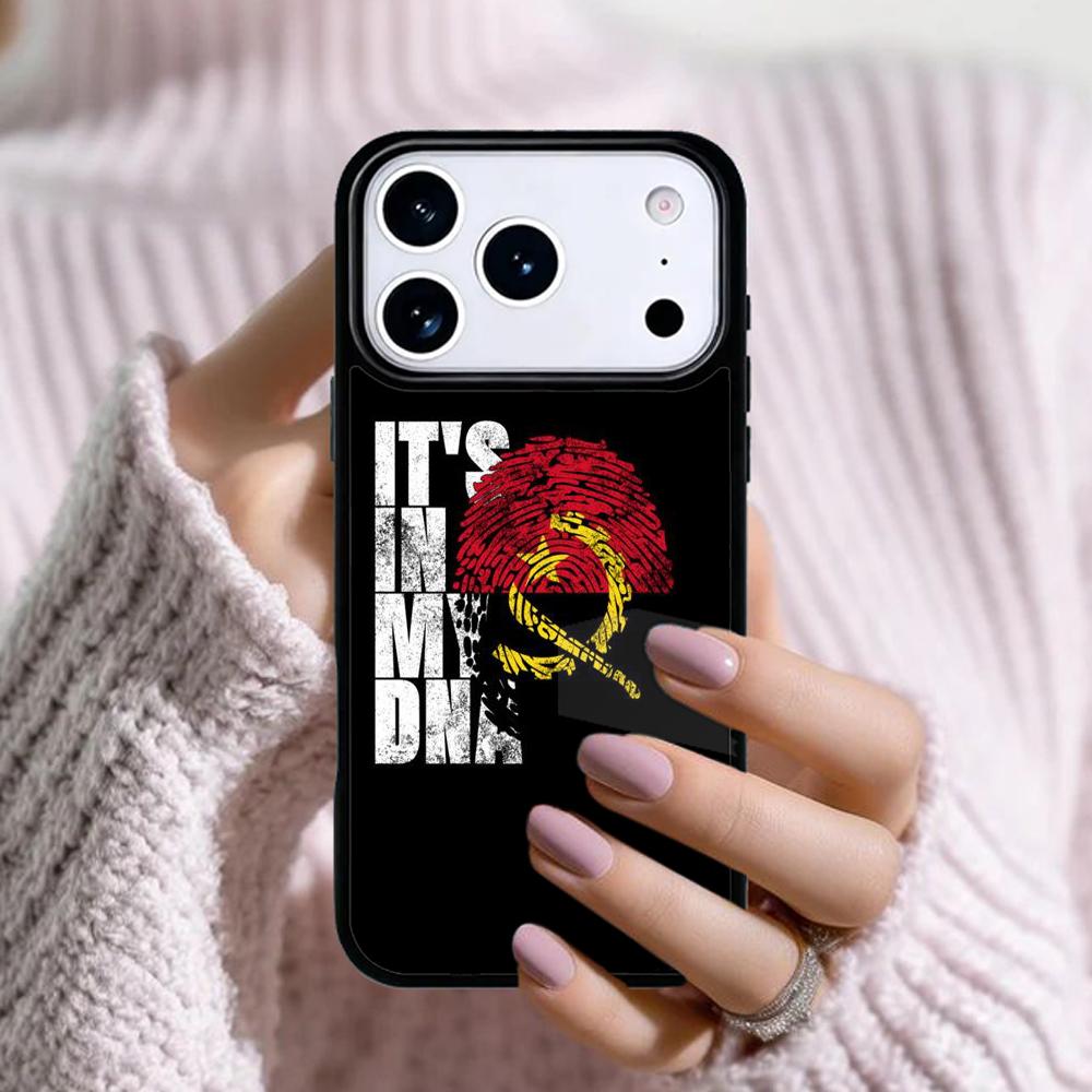 Angola flag Phone Case For Apple iPhone 17 Air 16E 15 14 Plus 13 12 11 Pro Max Mini Funda Cover