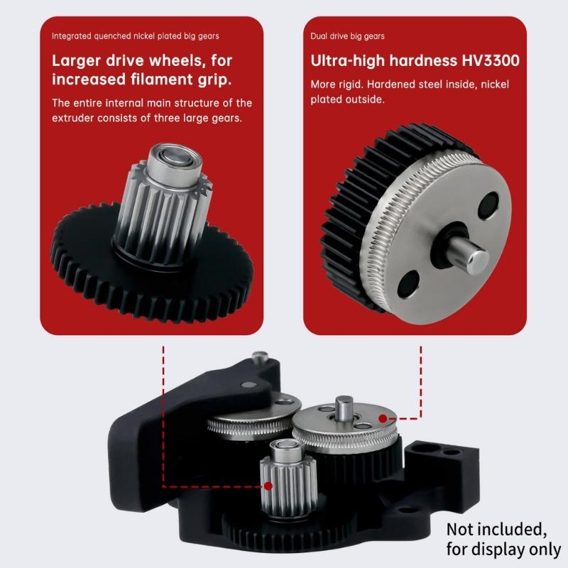 3D Printer Gear Part HGX Extruder Kit High Hardened Steel HGX-extruder For 3/5 Cr10 Printers