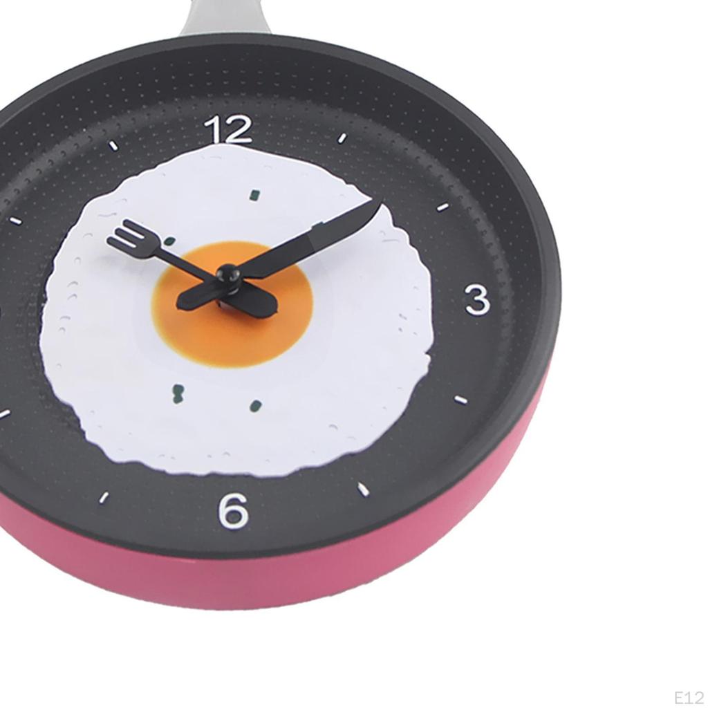 Creative Frying Pan Wall Clock for Contemporary Home Decor