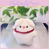 Whimsical Pearl Pig Plush Toy Keychain With Short Plush Material For Trendy Bag Charm