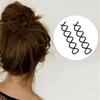 10pcs Spiral Hair Pins Spin Pins Non-Scratch Round Tips, Twist Screw Hair Pin For Women Bun Hair Style Black