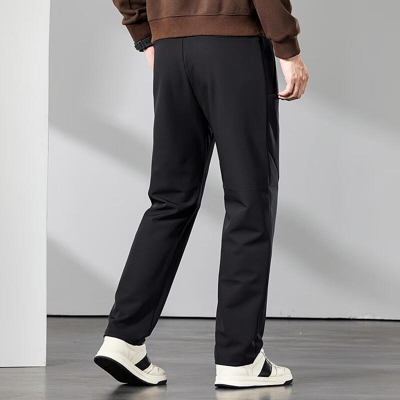 FAPAI Men's Easy Care Straight Leg Casual Pants