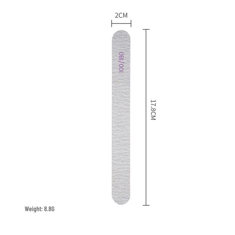 

Высококачественные износостойкие пилки для ногтей в форме полумесяца - Изогнутые/Прямые наждачные инструменты для шлифовки