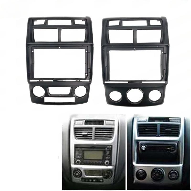 Scratch Resistant Car Radio Faceplate Frame 9 Inch for Kia For Sportage 2005 2010 for Improved Aesthetic Appeal