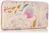Tsumori Chisato Happy Stuff Long Wallet, Beige, Round Zipper, with Billfold