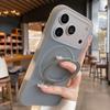 for  Liquid Silicone Bracket Case for For Iphone 16 17 Pro Max 1 14 13 Candy Color Magnetic Holder Stand Soft Matte Cover