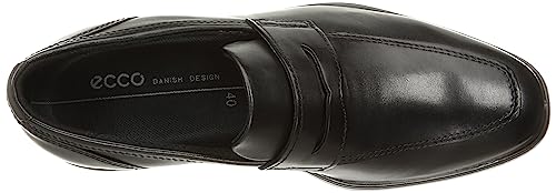 ECCO Queenstown Slip-On Loafers, Men's, Black, Size 27.5 cm, 3E