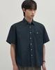 WORK ON BODY OFF Tenu Semi-Overfit Denim Short Sleeve Shirt [Blue]